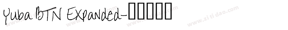Yuba BTN Expanded字体转换